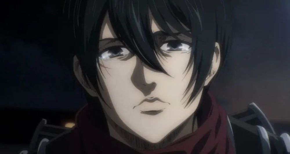 现在的三笠:之前的三笠:调查兵团上线,三笠和兵长终于在动画中亮相了!