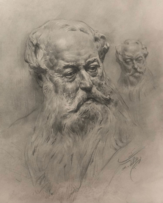 实力派素描虚实处理恰到好处太喜欢这种感觉了