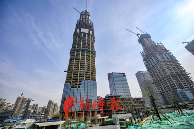 山东国际金融中心核心筒突破320米济南高楼排名再次刷新