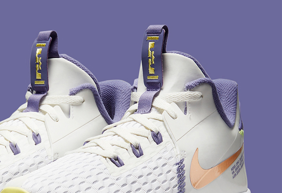詹姆斯支线球鞋lebronwitness5湖人配色发布颜值不俗
