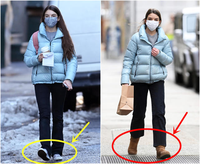 14岁苏瑞终于放弃雪地靴!拖地裤配小白鞋,纤细大长腿格外抢镜