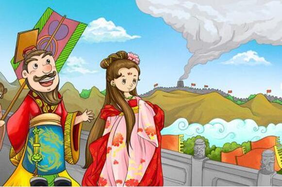 国色天香的那一种,但是她不爱笑,也很少笑,于是周幽王就很想让褒姒笑