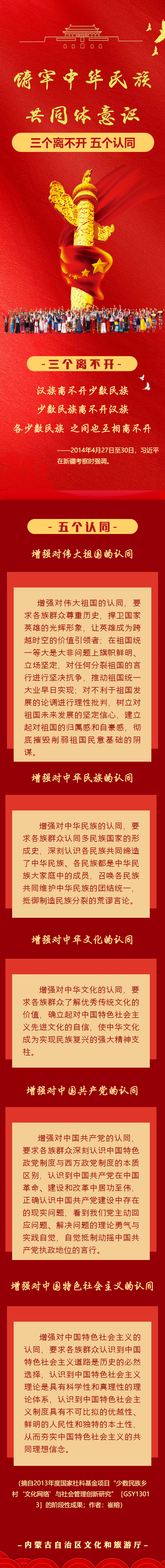 铸牢中华民族共同体意识三个离不开五个认同