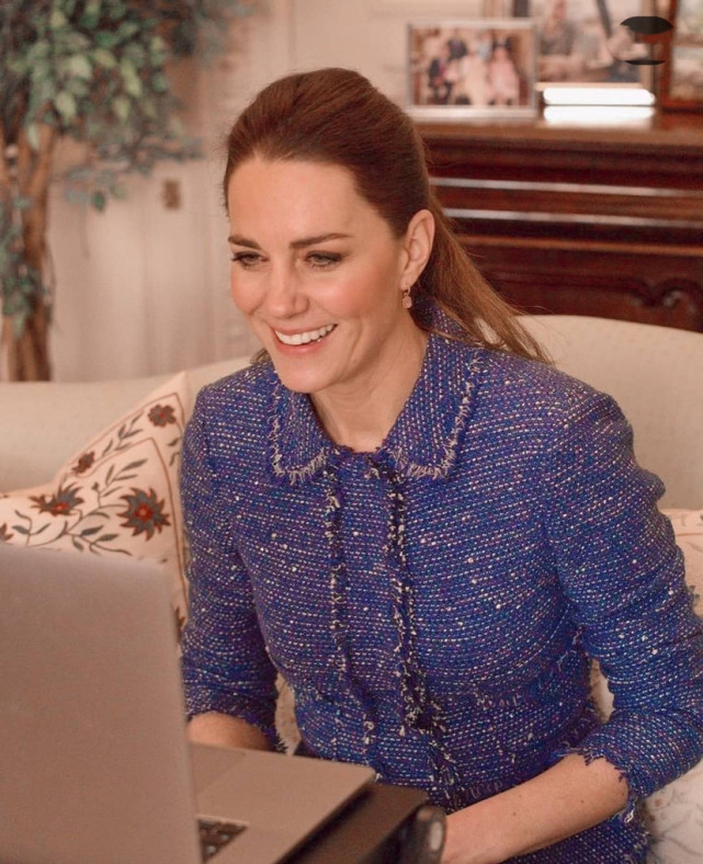 凯特王妃穿千元外套录视频向老师致敬承认教育三萌娃充满斗争