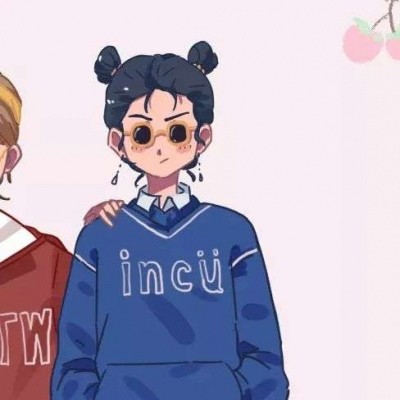 动漫闺蜜头像男人是路姐妹是树少迷路多靠树