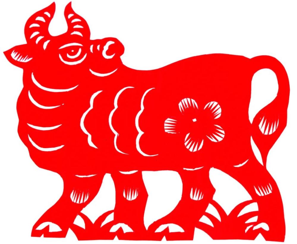 磁县剪纸达人送来百牛纳福