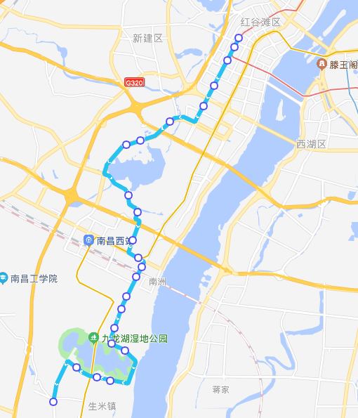 注意南昌多條公交線路調整