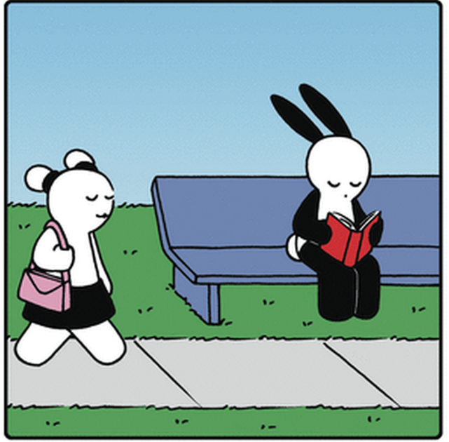 轻松一刻:兔子周围散发着难闻的气味,结果是长椅下的蛋发出的