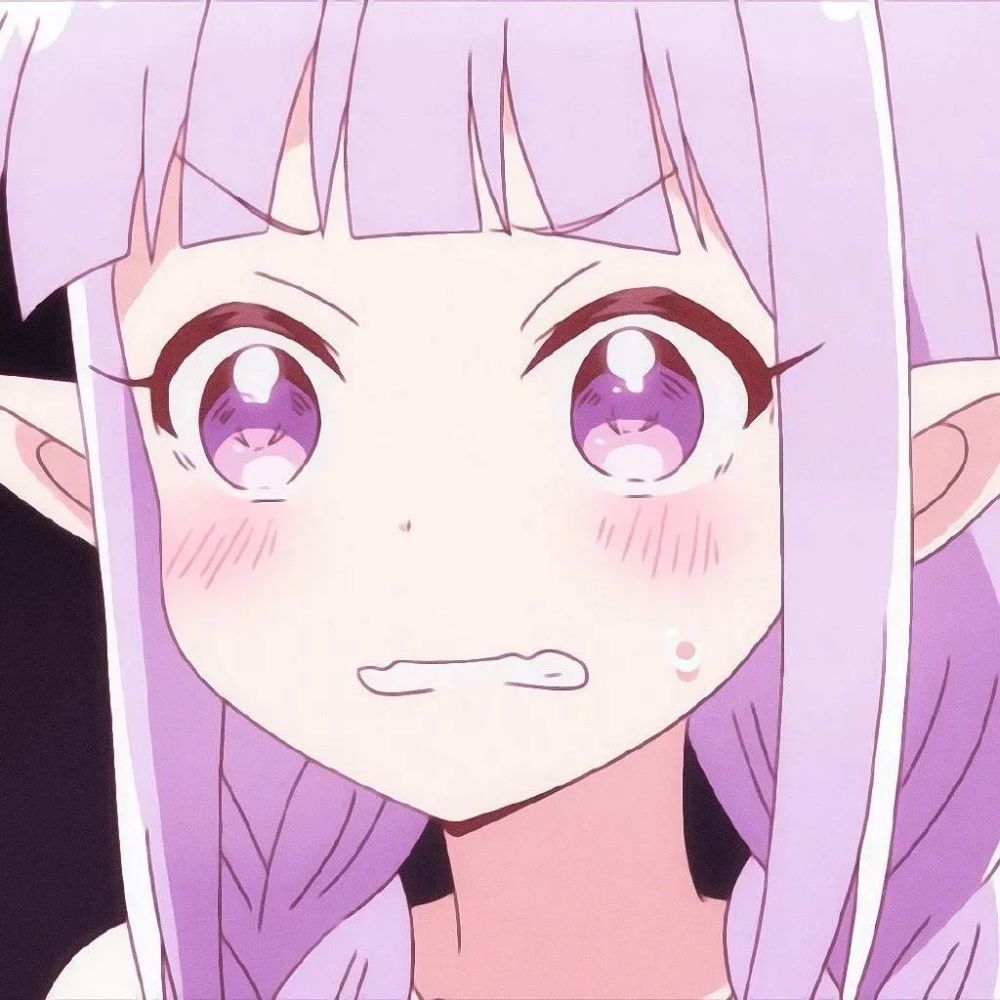 可爱女头闪亮傻白甜动漫闺头