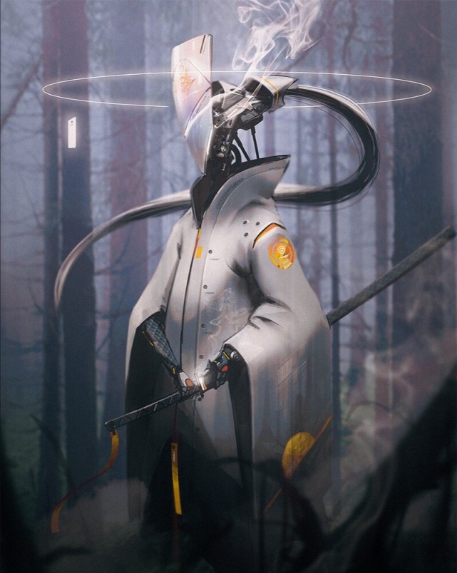 概念设计师设计的"机甲鬼神",机械融合鬼神,有大片的既视感