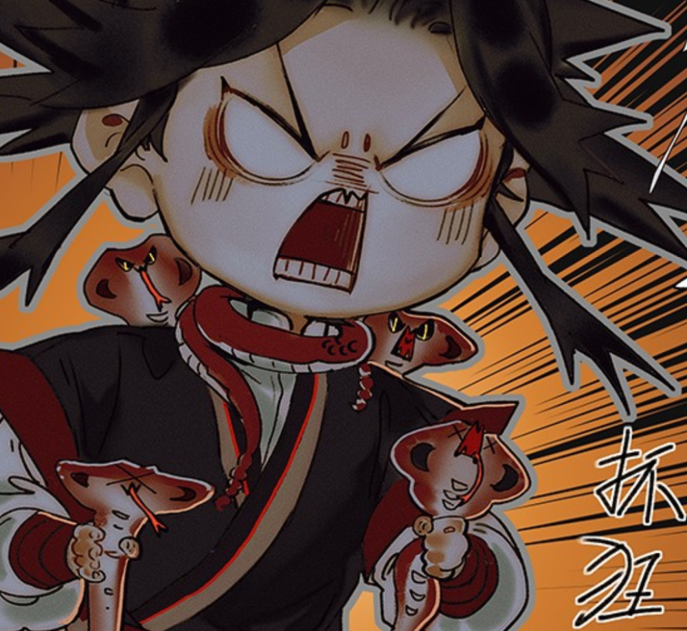 《天官赐福》漫画,扶摇被蝎尾蛇欺负,厄命小可爱登场_腾讯新闻