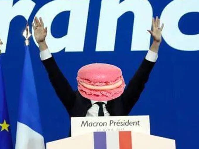法国首相马卡龙图片