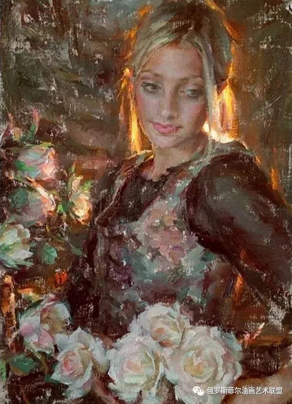 美国著名画家罗伯特库姆斯人物油画作品欣赏