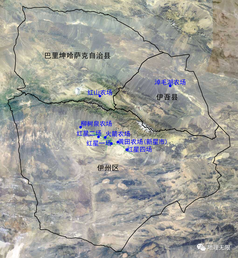 新疆生产建设兵团第十三师新星市八个农场场部分布地图_腾讯新闻