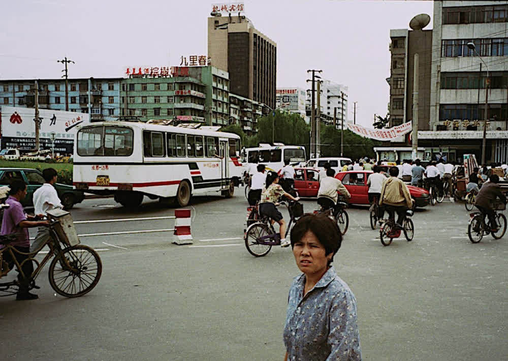 老照片法国人拍摄的1991年的成都繁华大气现代化