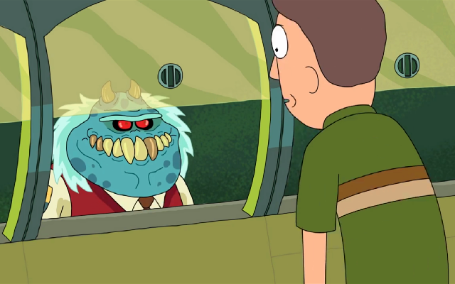 莫蒂|瑞克与莫蒂：莫蒂救了一个想毁灭碳基生物的气体，被姥爷的屁吓到