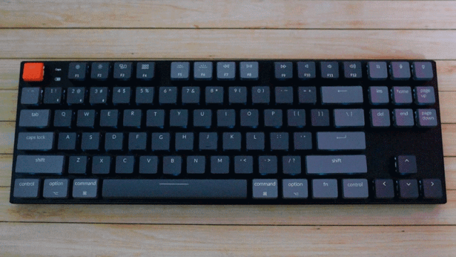 原来超薄机键也能打-keychron k1双模短轴机械键盘