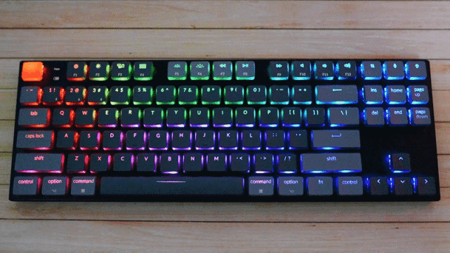 原来超薄机键也能打-keychron k1双模短轴机械键盘