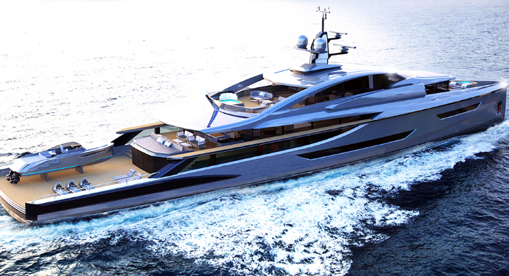 灵感来自碟中谍的190英尺超级游艇概念