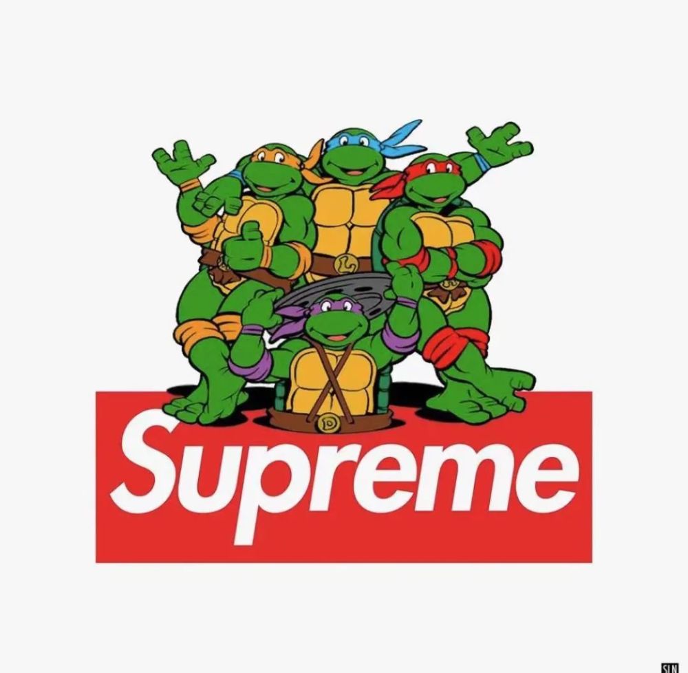 supreme21ss宣傳圖今晚公佈忍者神龜聯名提前洩露