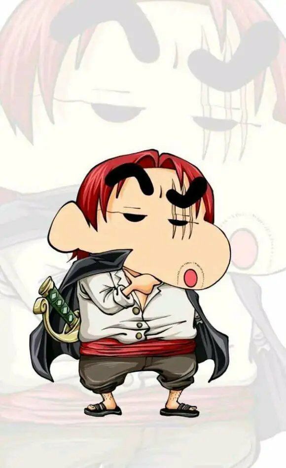 海贼王蜡笔小新版路飞活泼大妈妖娆凯多看起来不好惹