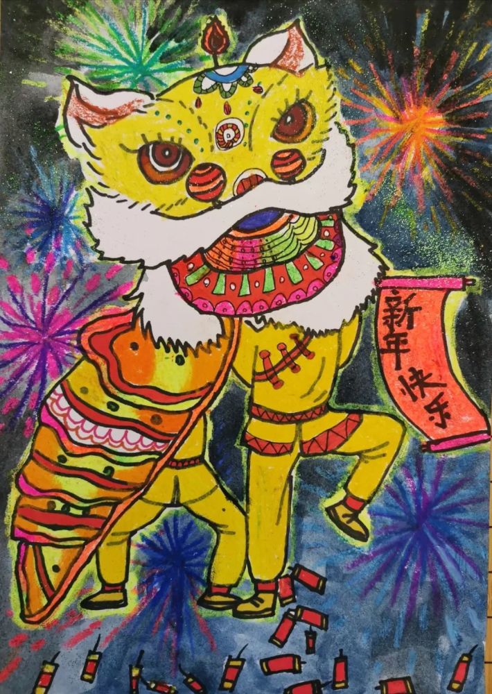 濃濃年味迎新春漕娃用童真畫筆勾勒美好期望描繪多彩新年