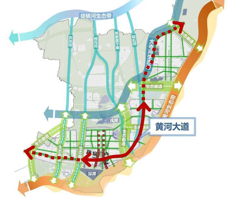 济南先行区的经十路设计方案出炉黄河大道即将开建