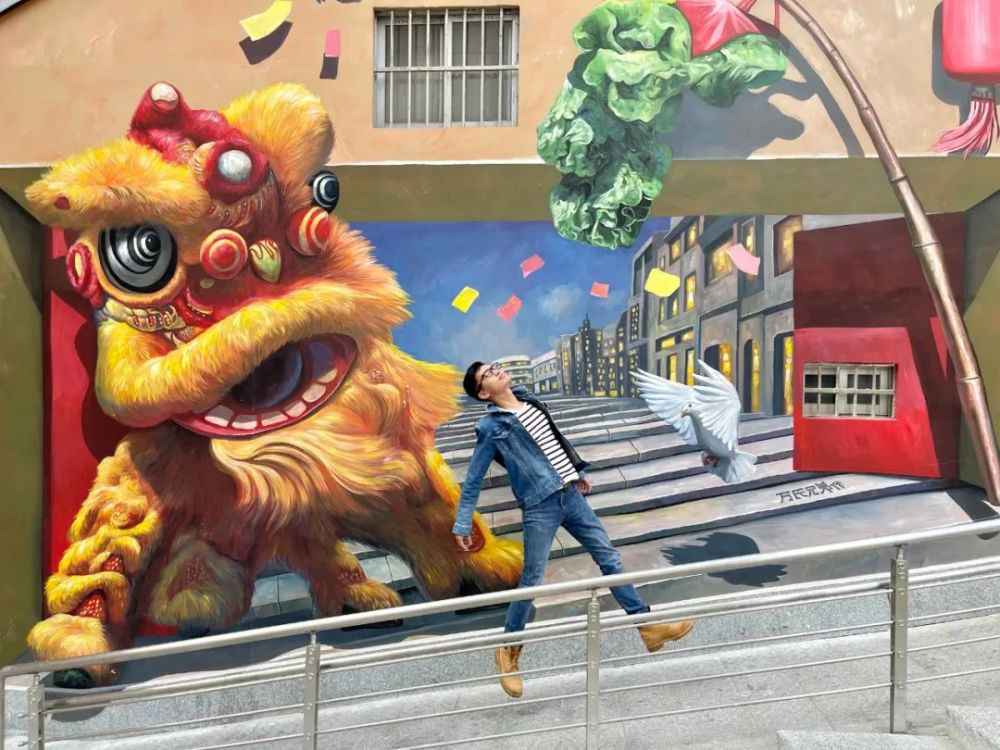广州0元3d涂鸦墙拍摄攻略,学会这些动作马上刷爆朋友圈_腾讯新闻