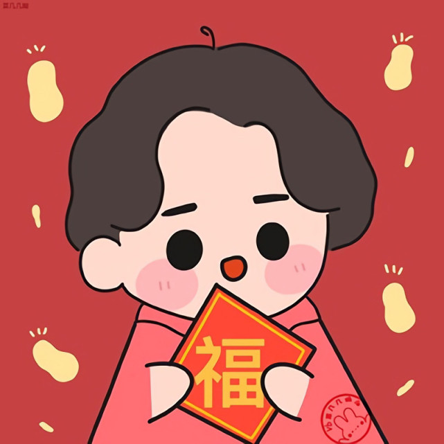 牛年超级可爱卡通情侣头像