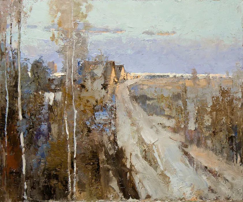 笔触率性,优雅朦胧的风景油画,迷人!