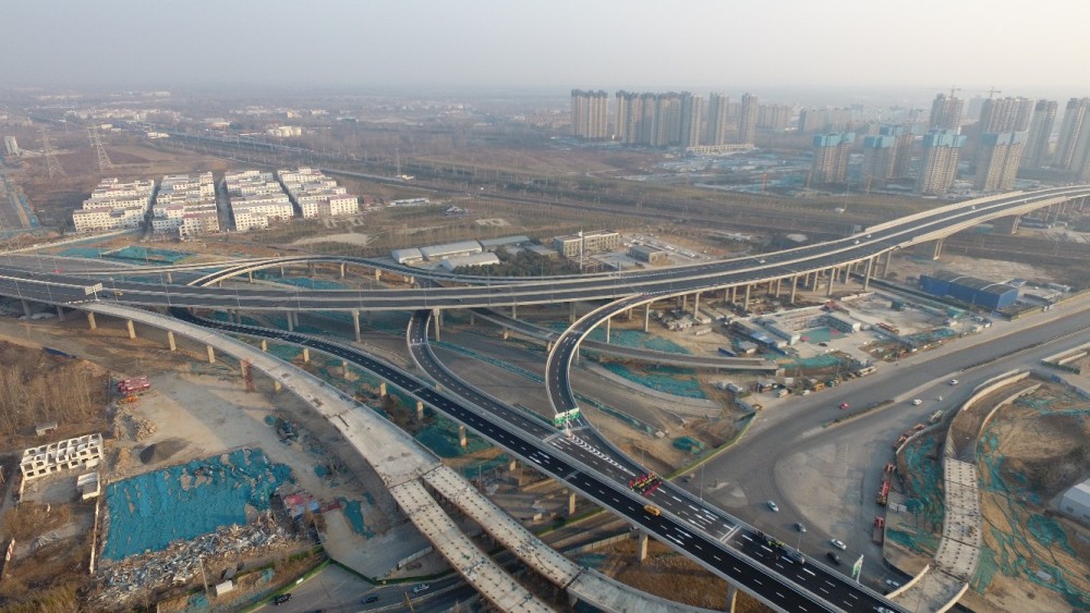 出行更方便郑州西三环北延与大河路互通立交新开通3条匝道
