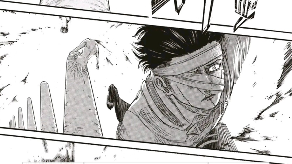 这次,在和艾伦团战的时候,阿尼遇到危险的时候,是贝尔托特的巨人形态