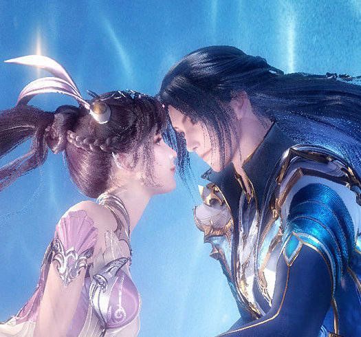 斗罗大陆官方发布情人节壁纸小舞姐复活和唐三甜蜜互动美哭