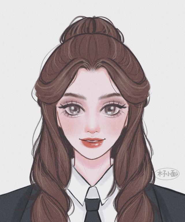 当迪士尼公主拍学院风证件照爱丽儿甜美可爱艾莎女王变成酷姐