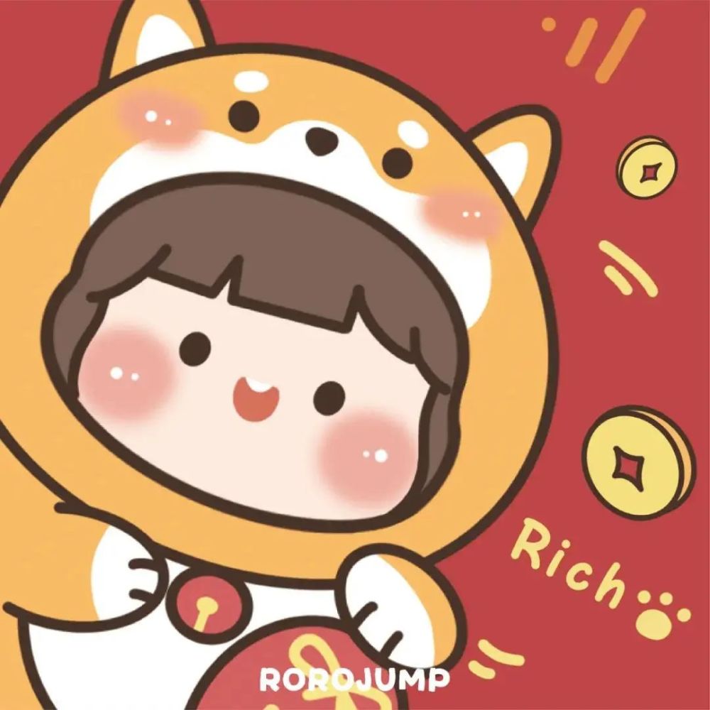 动漫头像|红色系列新年暴富头像_腾讯新闻