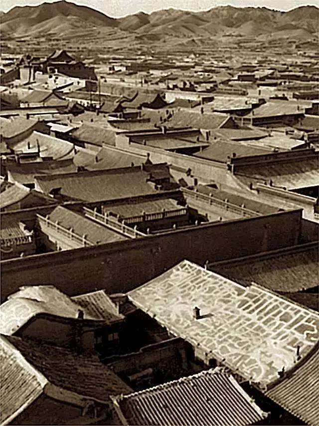 老照片上世纪40年代初的河北张家口