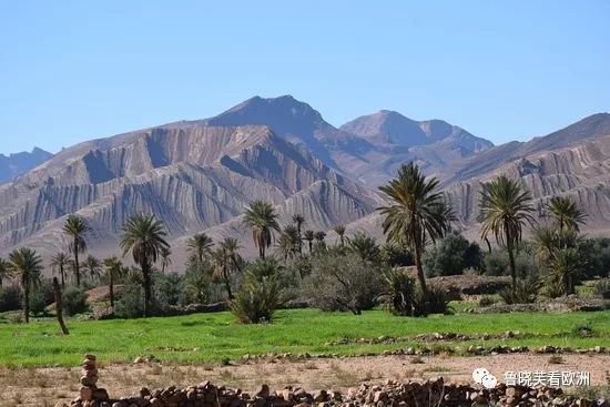 阿特拉斯山脉|北非摩洛哥航拍山脉照片火了，简直是上帝的“调色板”