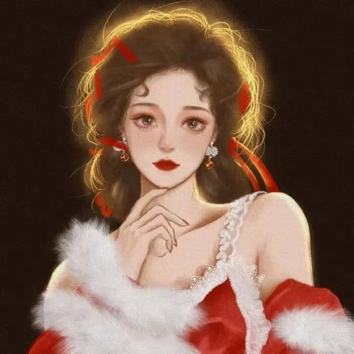 动漫头像第36期女生过年喜庆头像要和喜欢的人一起跨年