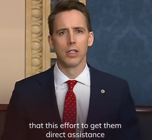 与斯科特一丘之貉的共和党参议员霍利  来源:霍利推特"打脸"的是,几乎