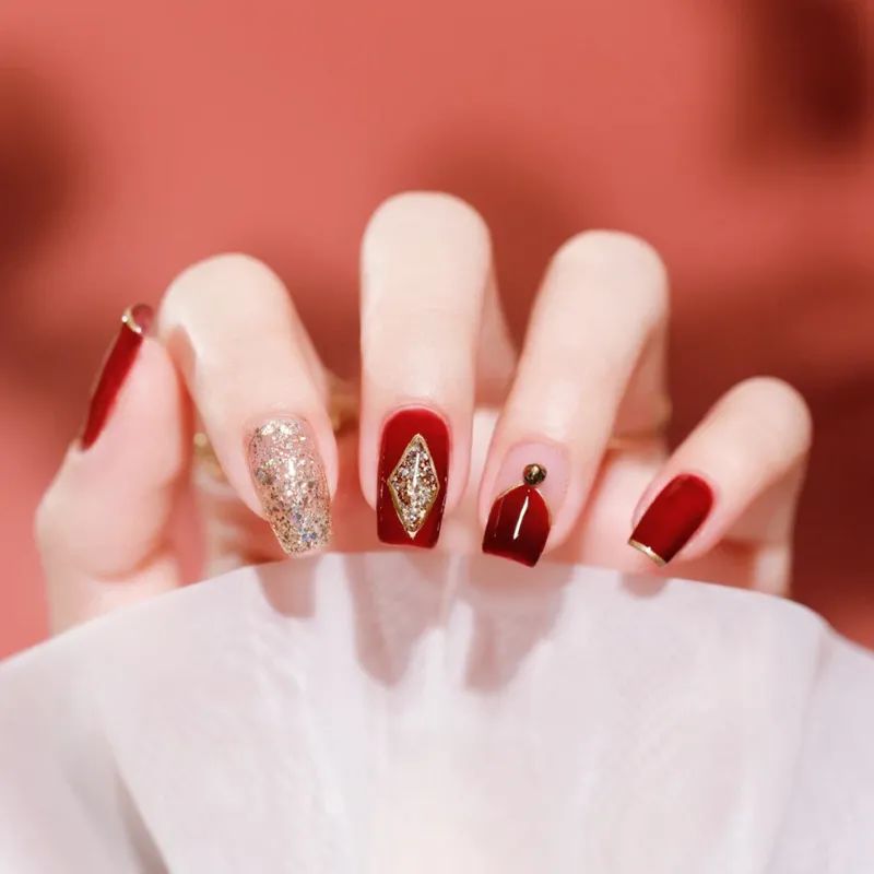 2021过年红美甲!爱了,爱了!