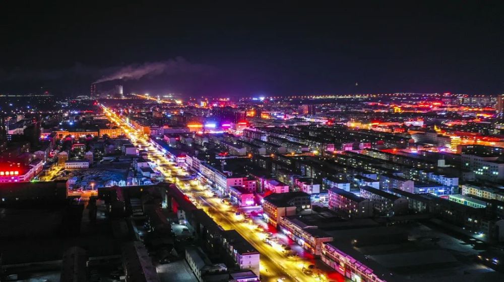 锡林浩特春节的夜色太美了