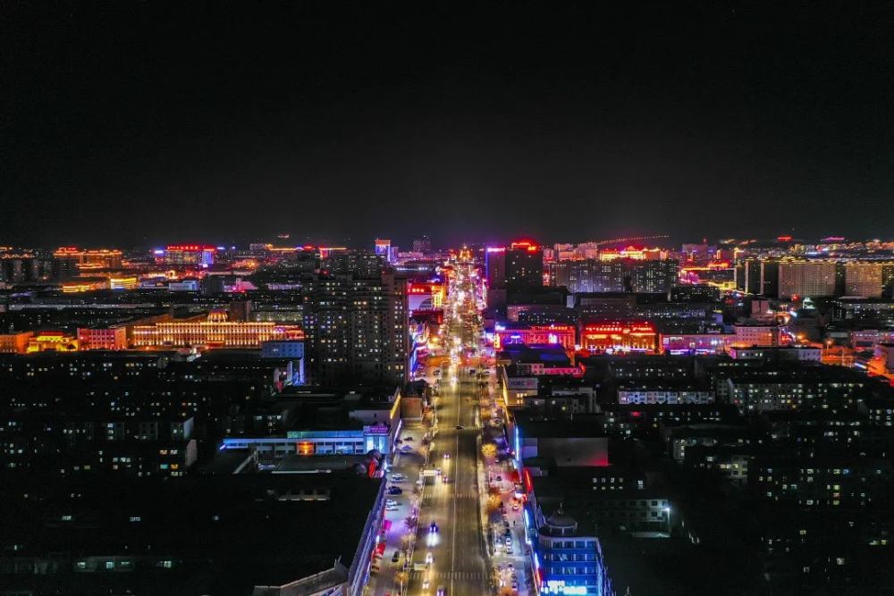 锡林浩特春节的夜色太美了