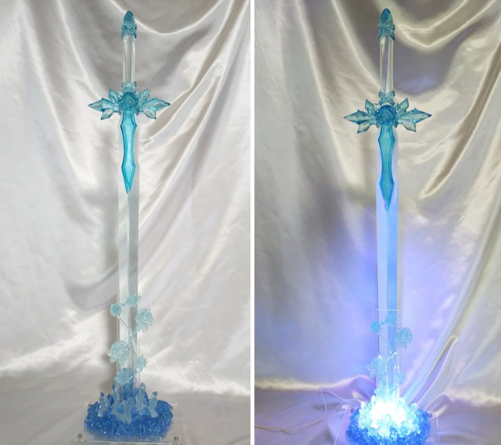 粉丝手作刀剑神域蓝蔷薇之剑重现度太高让川原砾都赞叹了