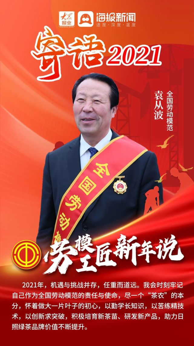 寄语2021全国劳模给您拜年啦
