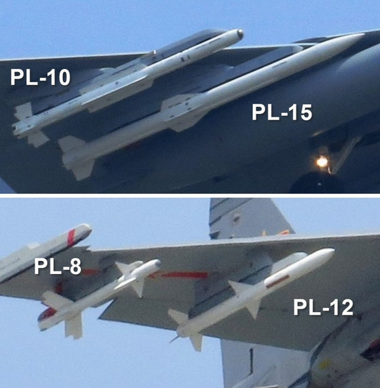 外媒歼10c挂4枚霹雳15亮相载弹量终于赶上f16