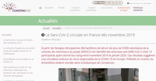 世界卫生组织|最新研究：2019年11月新冠或已在法国传播！世卫对病毒起源作推测