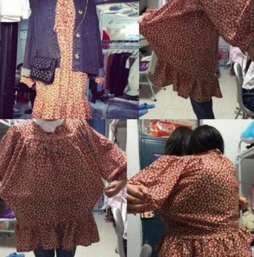 打开腾讯新闻,查看更多图片 >室友在淘宝上买了一件碎花衣服,卖家秀是