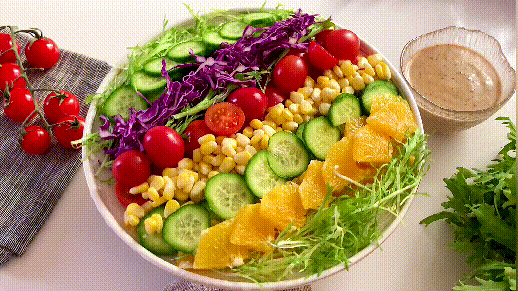 大年初一除了传统美食这道五彩蔬菜沙拉吃起来寓意平安