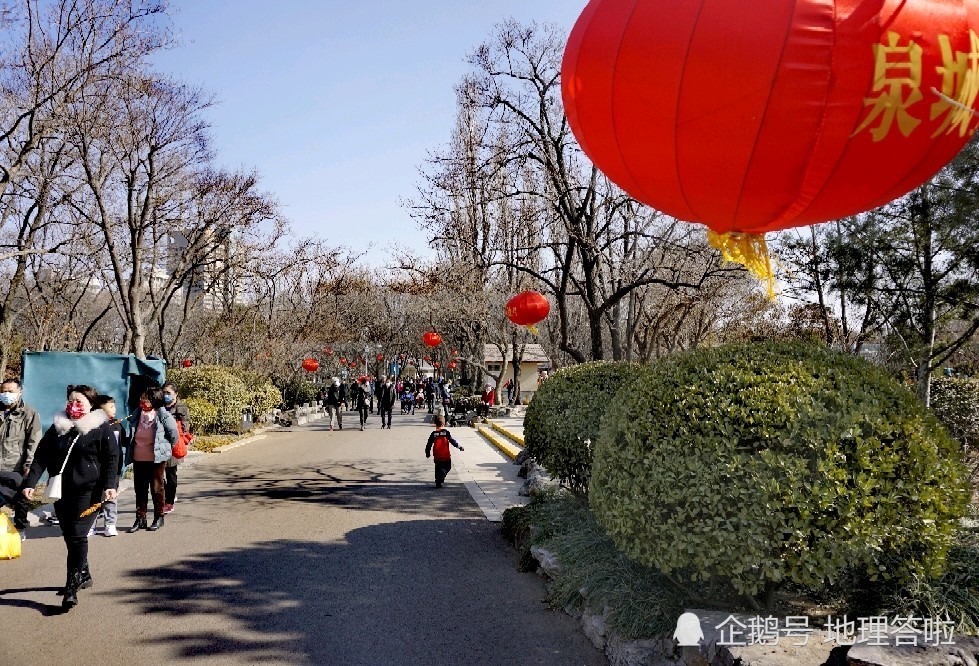 济南泉城公园2021牛年春节大年初一头一天