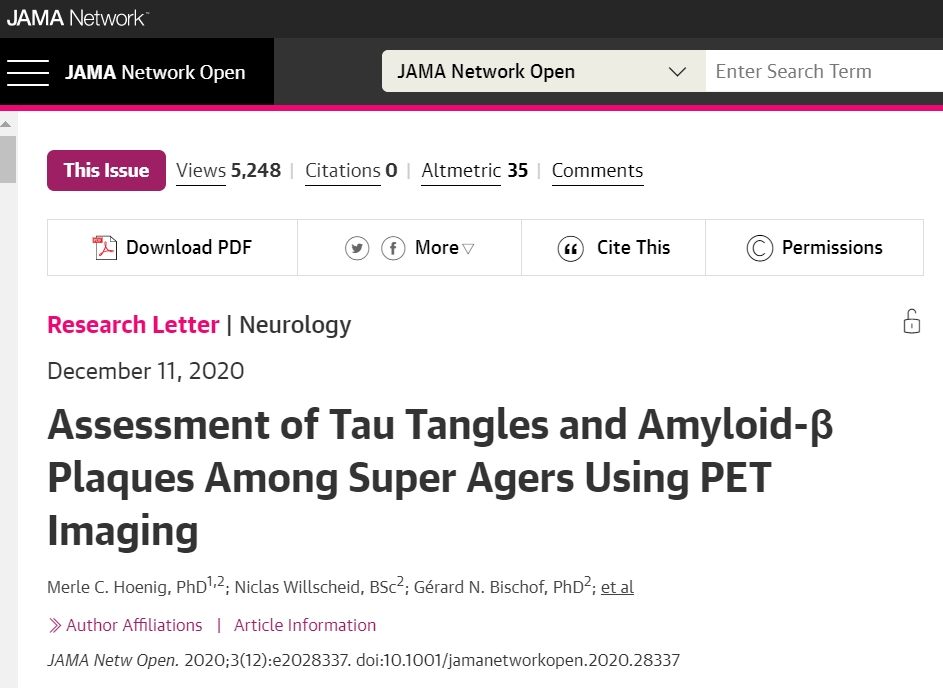 阿尔茨海默病|“超级老人”是如何阻止阿尔茨海默病和心智衰退的